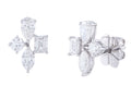 Diamond Earrings - 18 KT White Gold