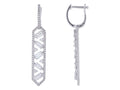 Diamond Earrings - 18 KT White Gold