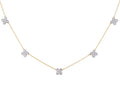 Diamond Necklace - 14 KT Yellow Gold