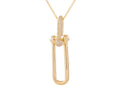 Diamond Necklace - 14 KT Yellow Gold