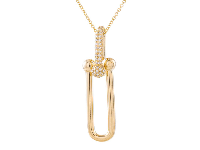 Diamond Necklace - 14 KT Yellow Gold