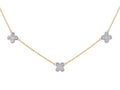Diamond Necklace - 14 KT Yellow Gold