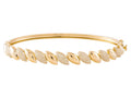 Diamond Bangle - 14 KT Yellow Gold