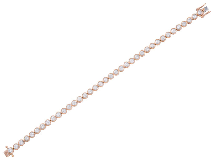 Diamond Bracelet - 14 KT Rose Gold