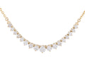 Diamond Necklace - 14 KT Yellow Gold
