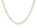 Diamond Necklace - 14 KT Yellow Gold