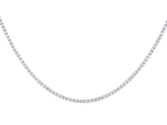 Diamond Necklace - 14 KT White Gold