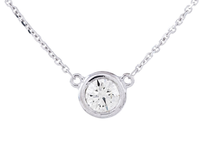 Diamond Necklace - 14 KT White Gold