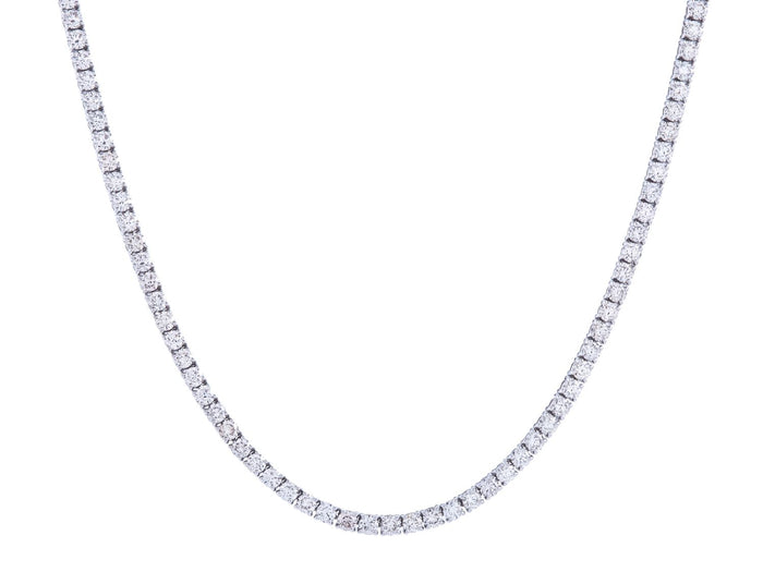 Diamond Necklace - 14 KT White Gold