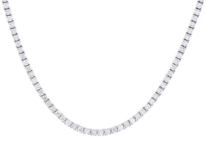Diamond Necklace - 14 KT White Gold