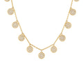 Diamond Necklace - 14 KT Yellow Gold