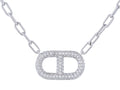 Diamond Necklace - 18 KT White Gold