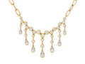 Diamond Necklace - 14 KT Yellow Gold