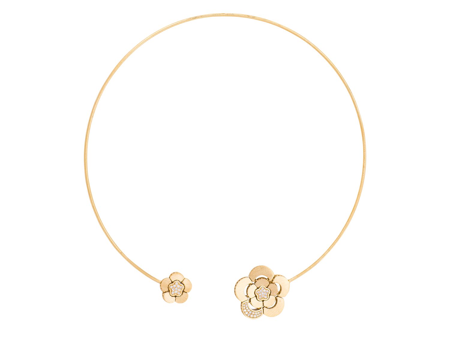 Diamond Necklace - 14 KT Yellow Gold