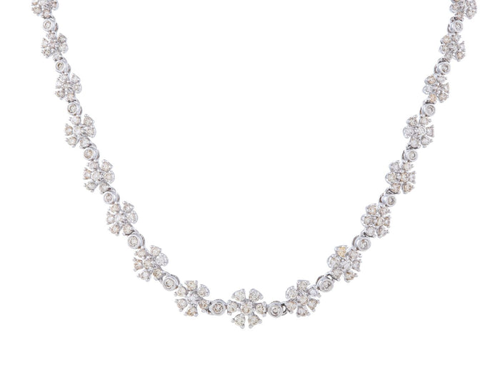 Diamond Necklace - 14 KT White Gold