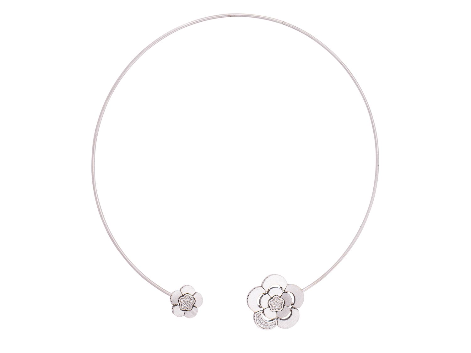 Diamond Necklace - 14 KT White Gold