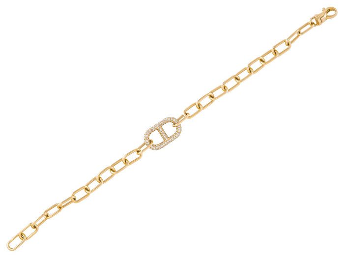 Diamond Bracelet - 14 KT Yellow Gold