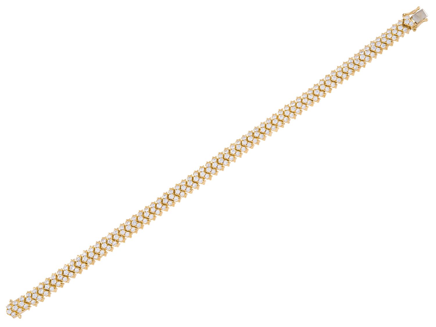 Diamond Bracelet - 14 KT Yellow Gold