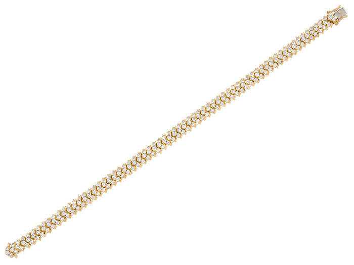 Diamond Bracelet - 14 KT Yellow Gold