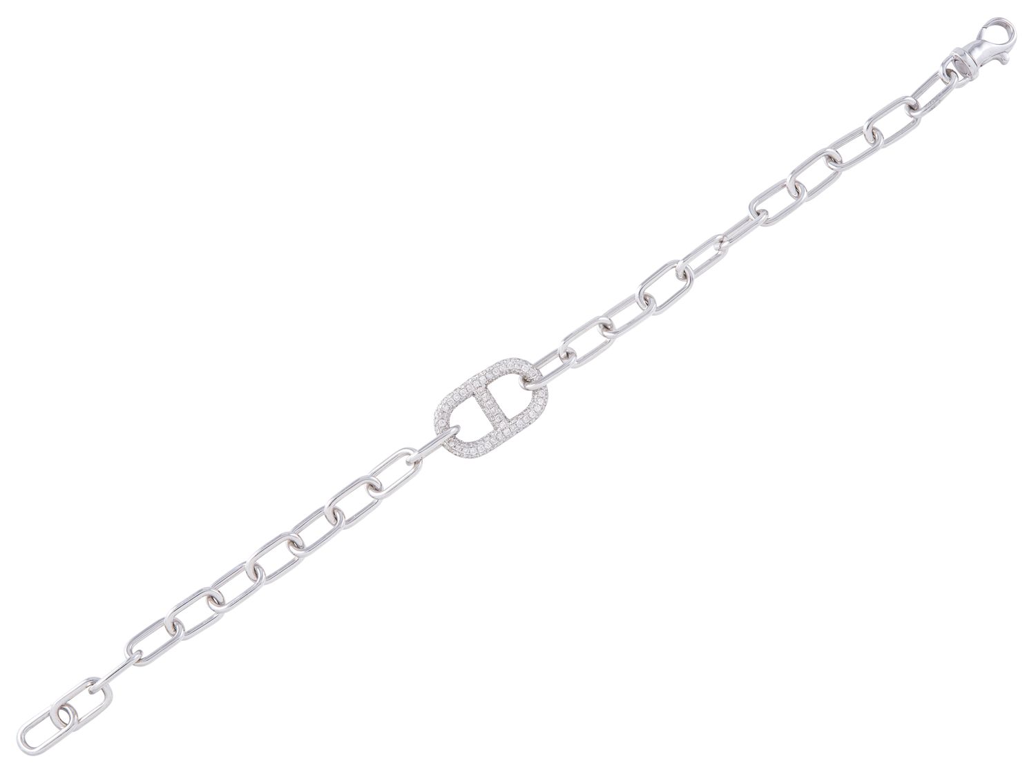 Diamond Bracelet - 14 KT White Gold