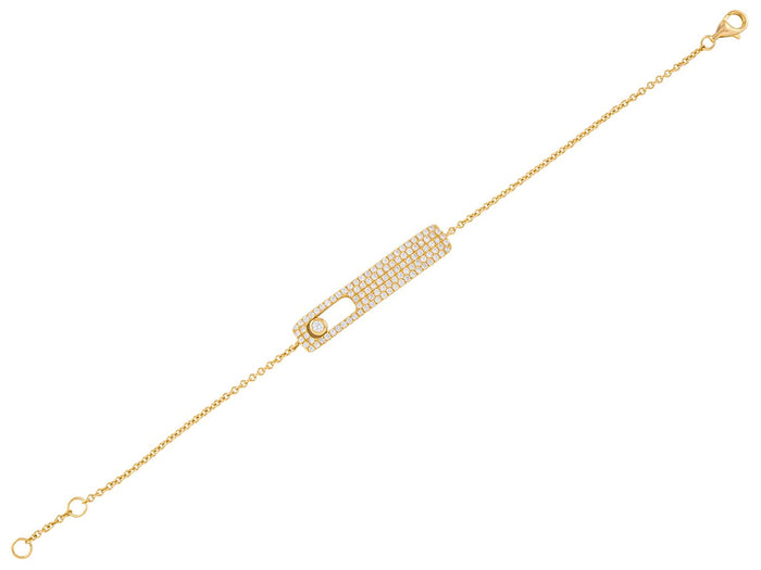Diamond Bracelet - 14 KT Yellow Gold