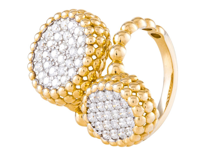 Diamond Ring - 14 KT Yellow Gold