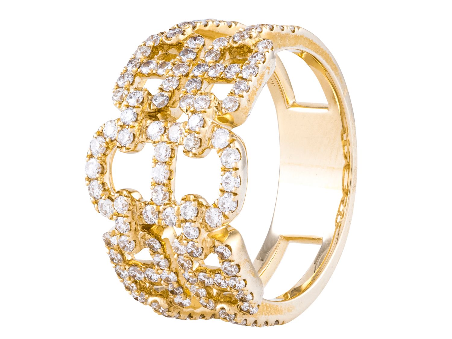Diamond Ring - 14 KT Yellow Gold