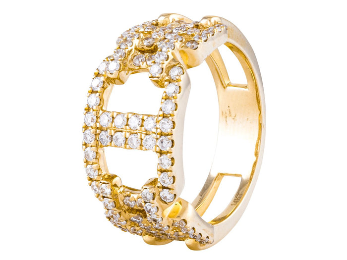 Diamond Ring - 14 KT Yellow Gold