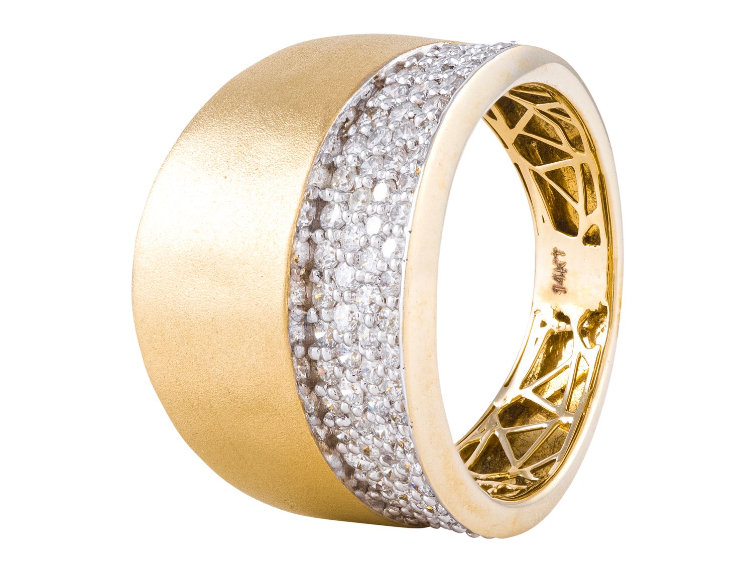 Diamond Ring - 14 KT Yellow Gold