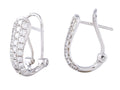 Diamond Earrings - 14 KT White Gold