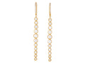 Diamond Earrings - 14 KT Yellow Gold