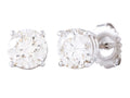 Diamond Earrings - 14 KT White Gold