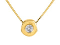 Diamond Necklace - 14 KT Yellow Gold