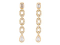 Diamond Earrings - 14 KT Yellow Gold