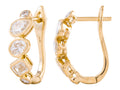 Diamond Earrings - 14 KT Yellow Gold