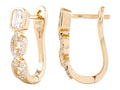 Diamond Earrings - 14 KT Yellow Gold
