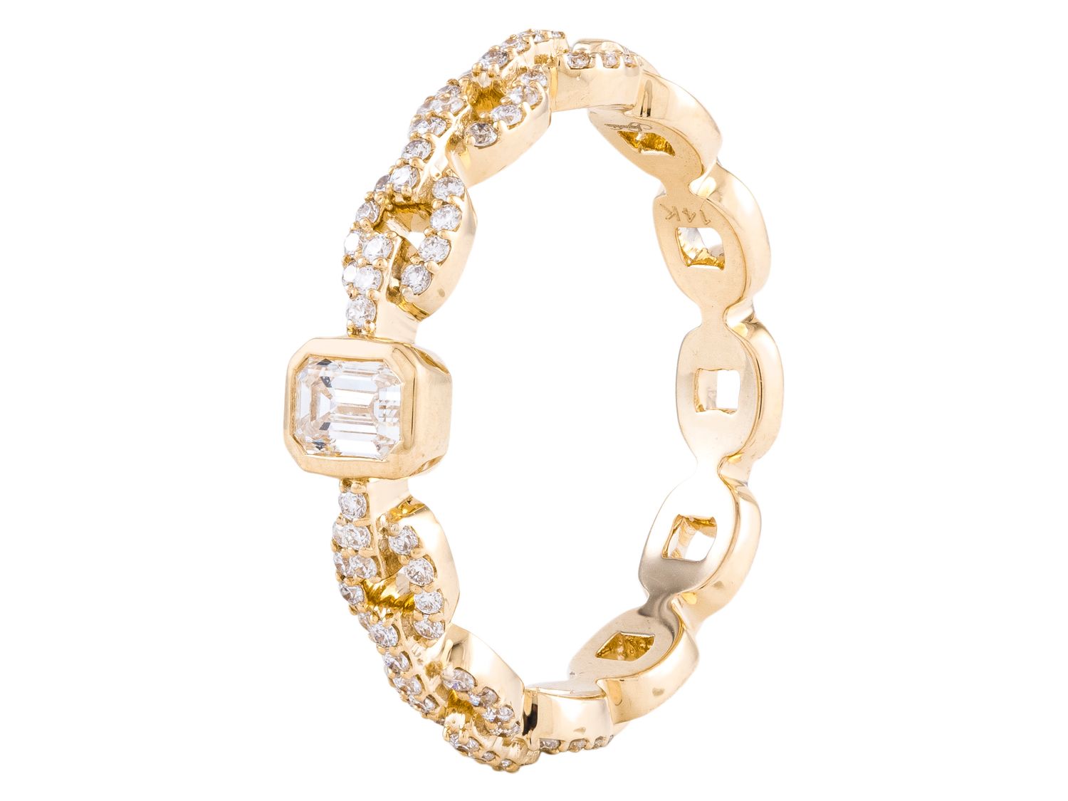 Diamond Ring - 14 KT Yellow Gold
