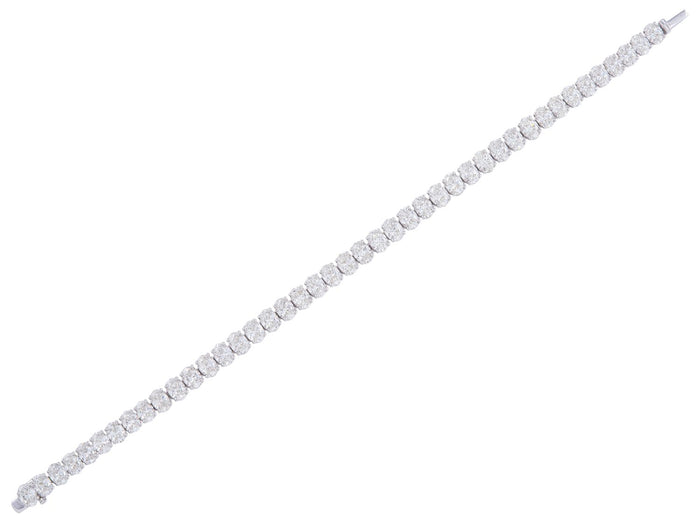 Diamond Tennis Bracelet - 18 KT White Gold