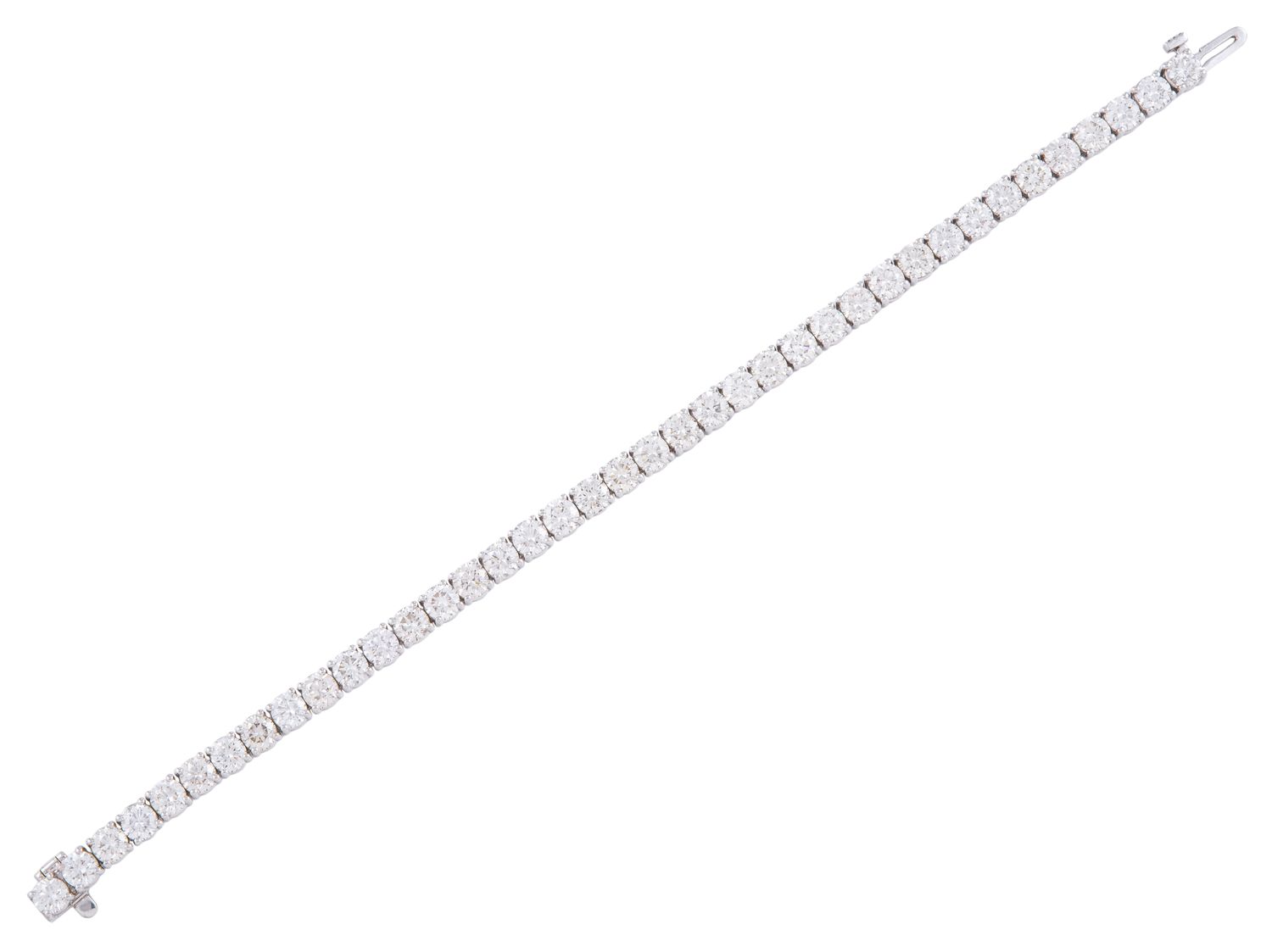 Diamond Tennis Bracelet - 14 KT White Gold