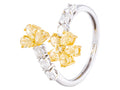 Diamond Ring - 18 KT White and Yellow Gold
