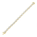 Lab-Grown Oval Diamond Bezel Bracelet