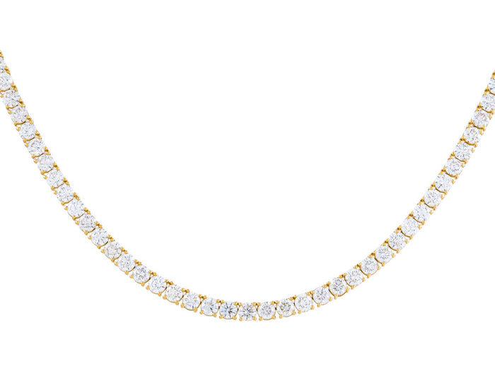 Diamond Necklace - 18 KT Yellow Gold