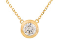 Diamond Necklace - 14 KT Yellow Gold