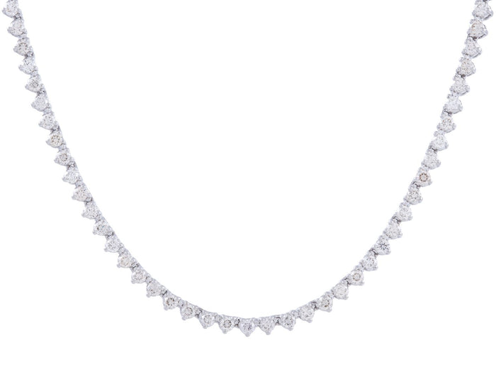 Diamond Necklace - 14 KT White Gold