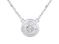 Diamond Necklace - 14 KT White Gold