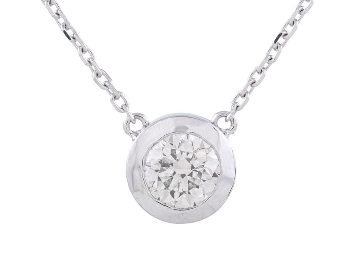 Diamond Necklace - 14 KT White Gold
