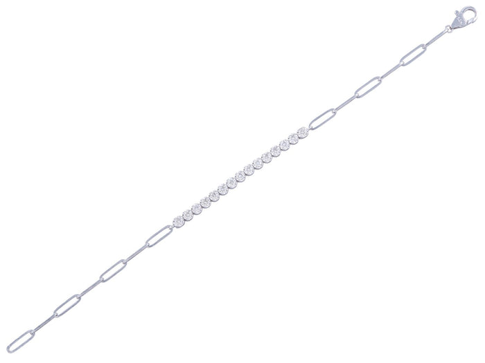 Diamond Bracelet - 14 KT White Gold