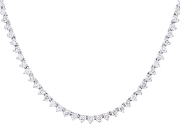 Diamond Necklace - 14 KT White Gold