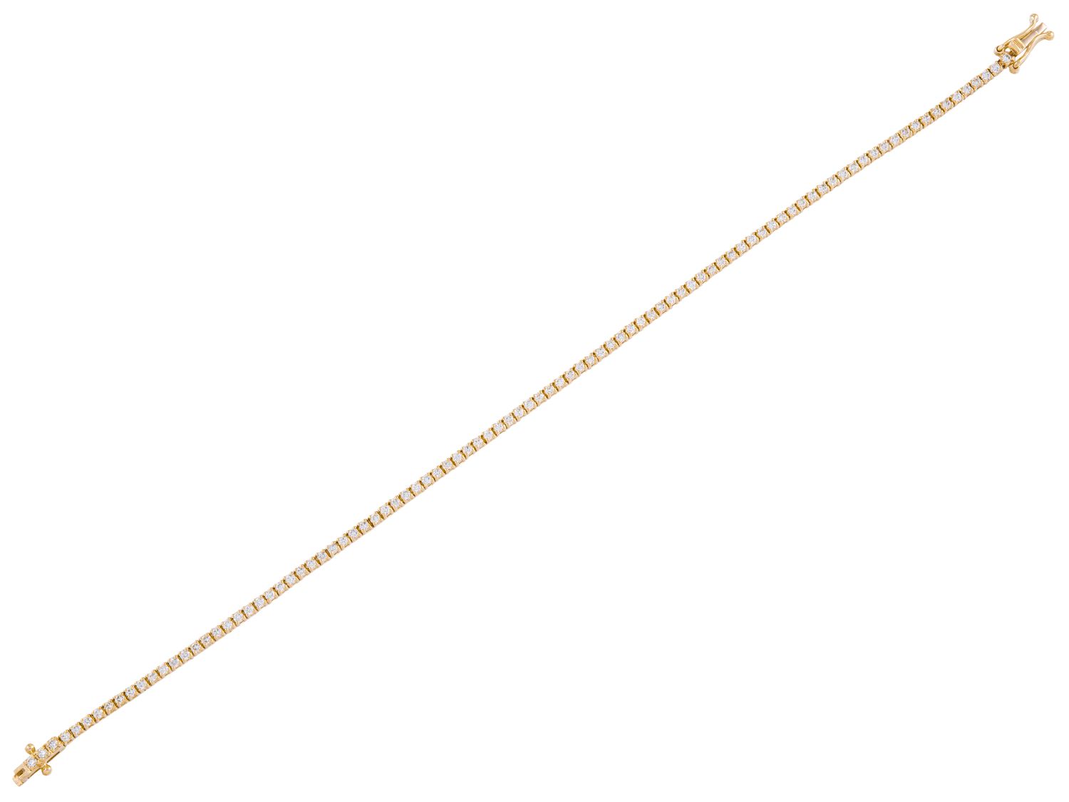 Diamond Bracelet - 14 KT Yellow Gold