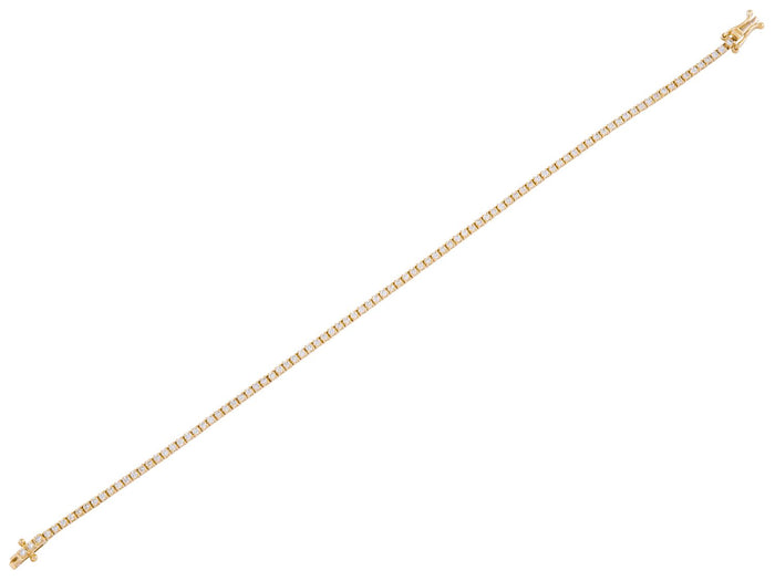 Diamond Bracelet - 14 KT Yellow Gold